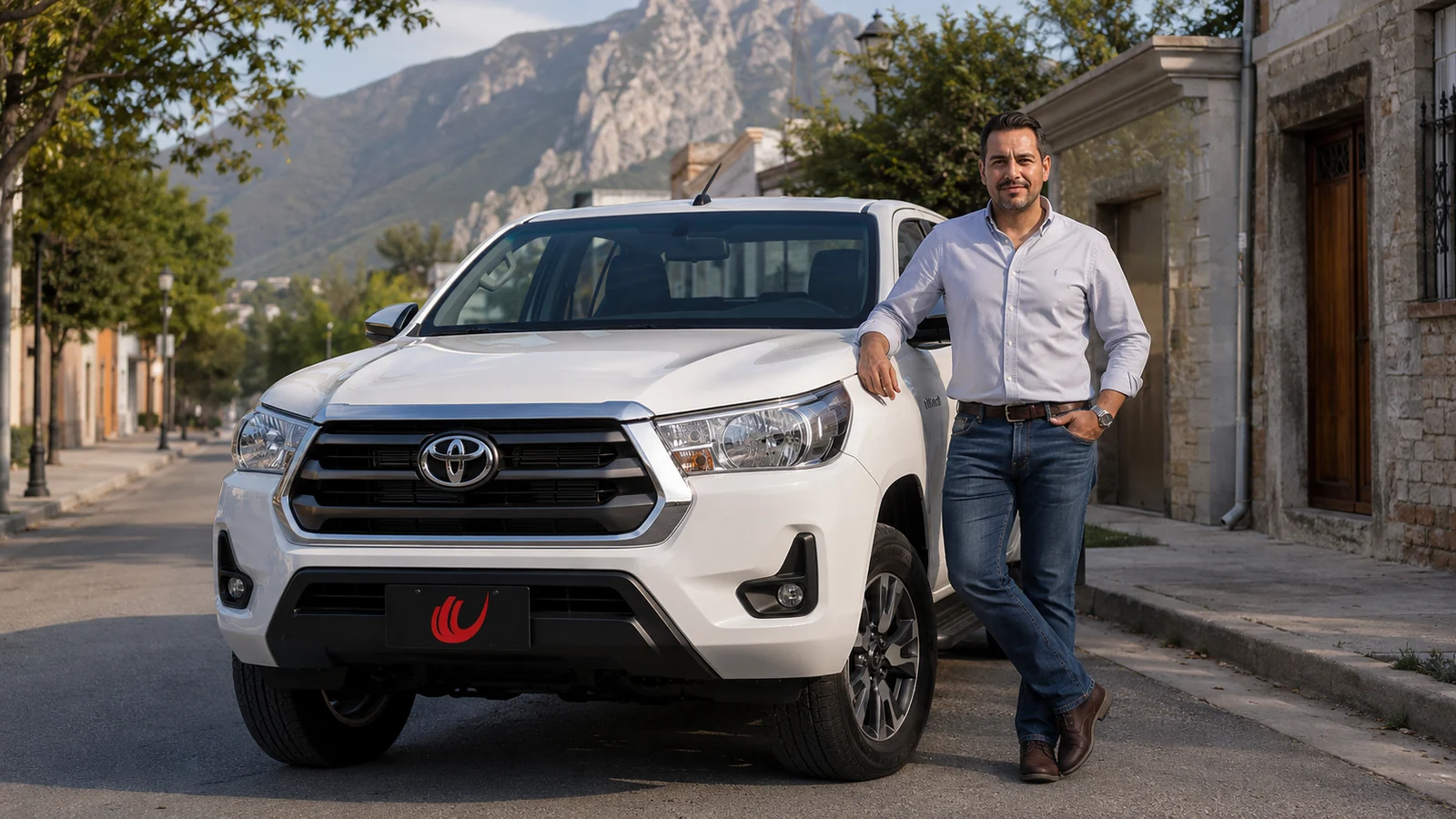 Rodolfo Ruiz con su Hilux 2023